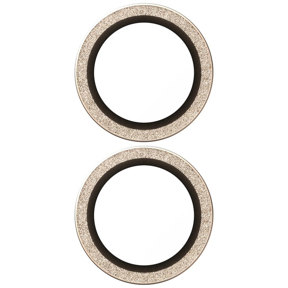 PanzerGlass Hoops Glitter Tempered Glass Lens Screen Protector for iPhone 17 / 16 / 16 Plus - Goldeng