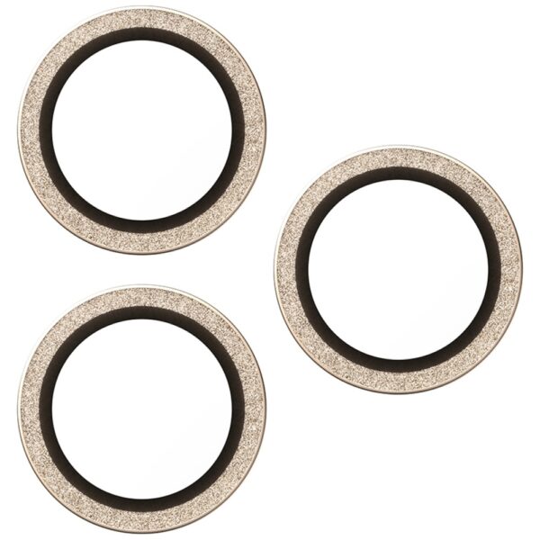 PanzerGlass Hoops Glitter Tempered Glass Lens Screen Protector for iPhone 17 Pro / 17 Pro Max / 16 Pro / 16 Pro Max - Goldeng