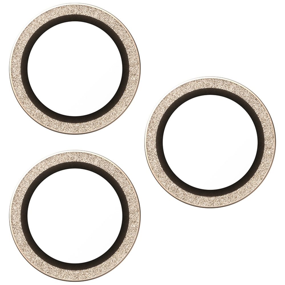 PanzerGlass Hoops Glitter Tempered Glass Lens Screen Protector for iPhone 17 Pro / 17 Pro Max / 16 Pro / 16 Pro Max - Goldeng