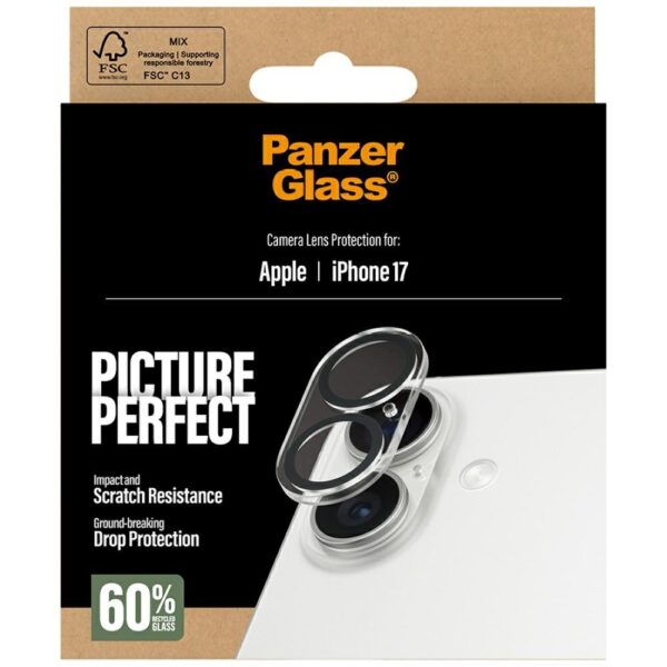 PanzerGlass PicturePerfect Tempered Glass Lens Screen Protector for iPhone 17eng