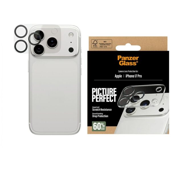 PanzerGlass PicturePerfect Tempered Glass Lens Screen Protector for iPhone 17 Proeng