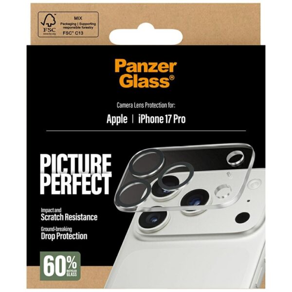PanzerGlass PicturePerfect Tempered Glass Lens Screen Protector for iPhone 17 Proeng