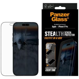 PanzerGlass Stealth Ultra-Wide Fit Fastfit Tempered Glass for iPhone 17 Proeng