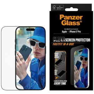 PanzerGlass Ultra-Wide Fit Fastfit Tempered Glass for iPhone 17 Proeng