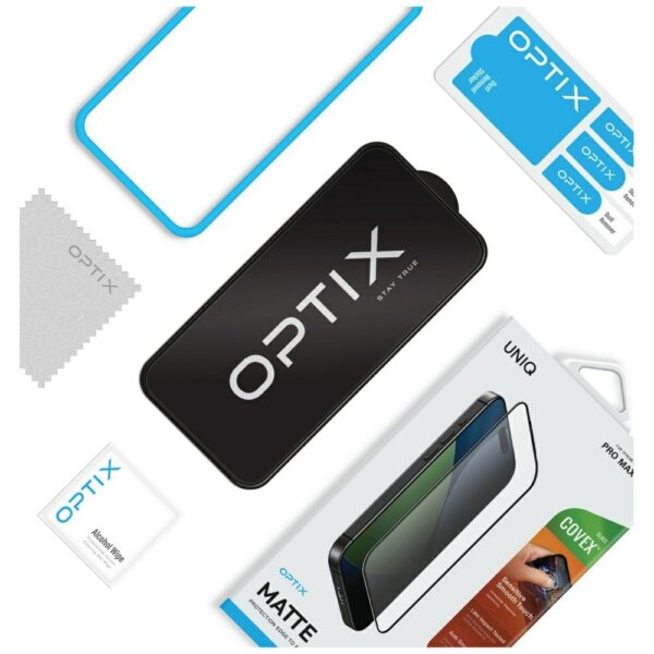 201408_5 Uniq Optix Matte Tempered Glass for iPhone 17 Pro Max - Matteeng