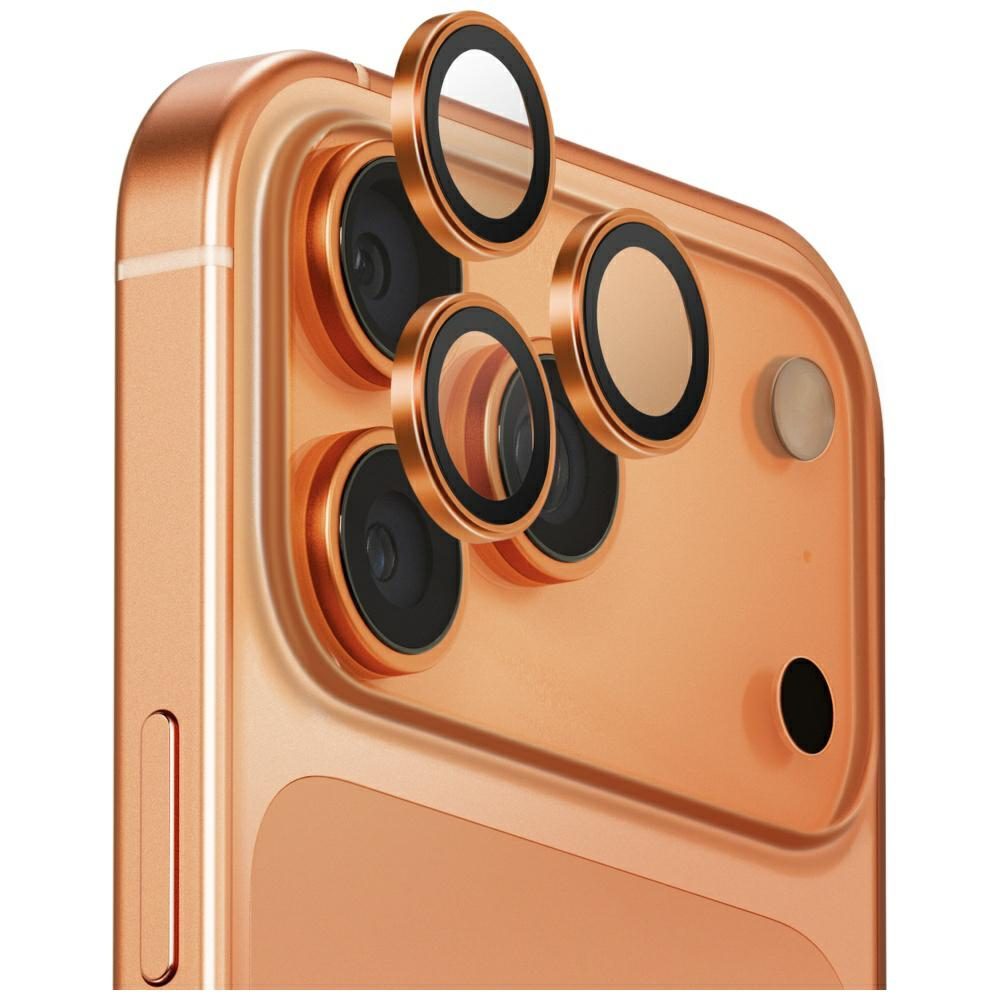 201418_1 Uniq Optix Aluminum Camera Lens Protector for iPhone 17 Pro / iPhone 17 Pro Max with Applicator - Coppereng