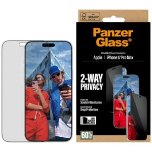 PanzerGlass Ultra-Wide Fit EasyAligner Privacy Glass for iPhone 17 Pro Maxeng