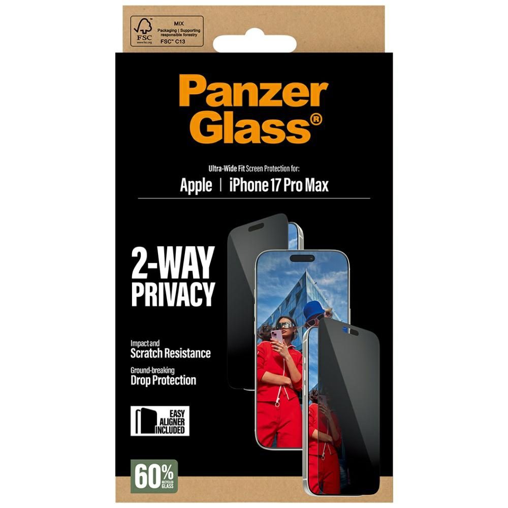 201425_6 PanzerGlass Ultra-Wide Fit EasyAligner Privacy Glass for iPhone 17 Pro Maxeng