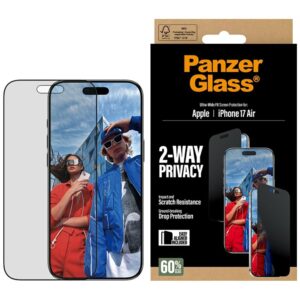 PanzerGlass Ultra-Wide Fit EasyAligner Privacy Glass for iPhone Aireng