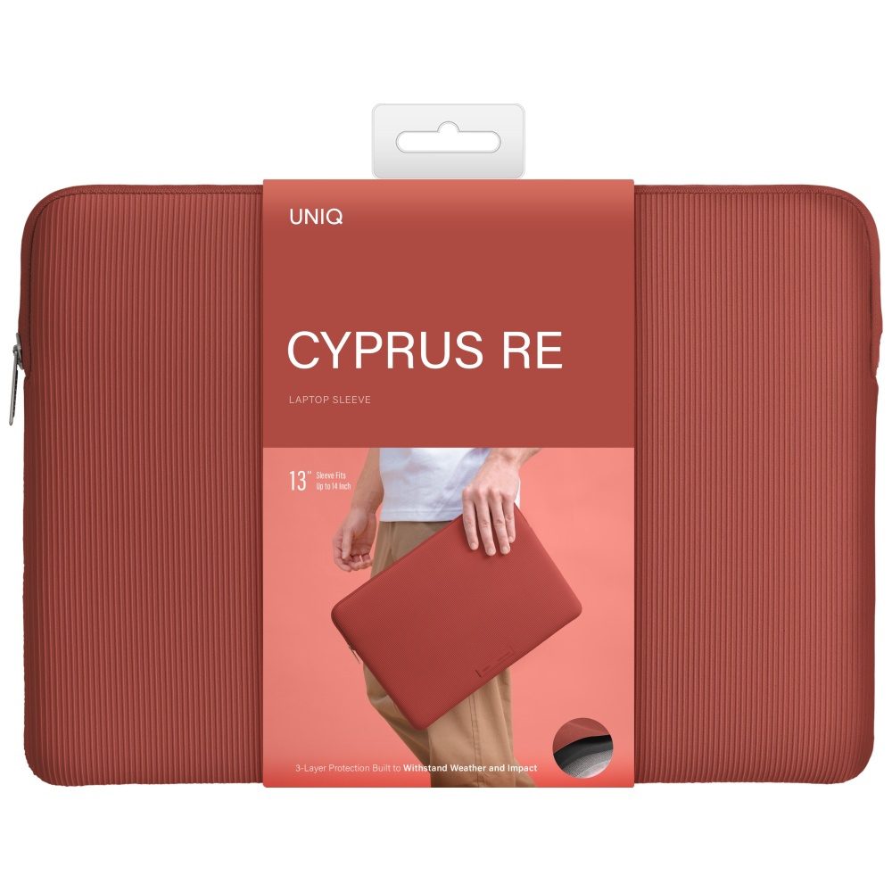 201432_6 Uniq Cyprus Ridge Edition Laptop Sleeve for a 14" water-resistant neoprene laptop - redeng