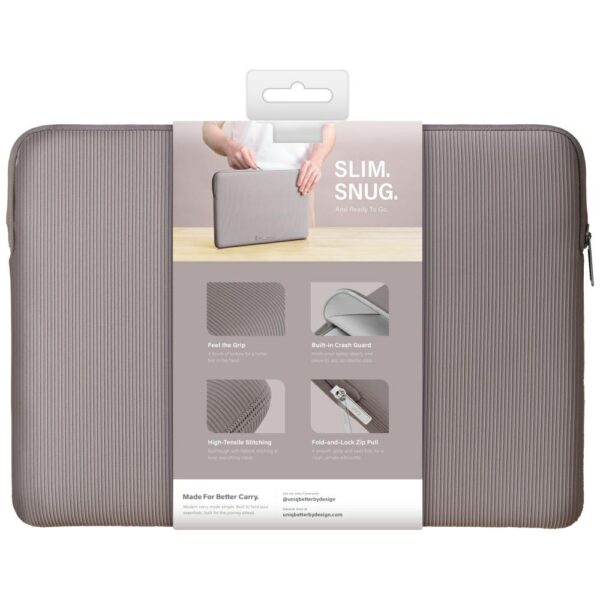 201435_8 Uniq Cyprus Ridge Edition Laptop Sleeve for 14" laptops, water-resistant neoprene - grayeng