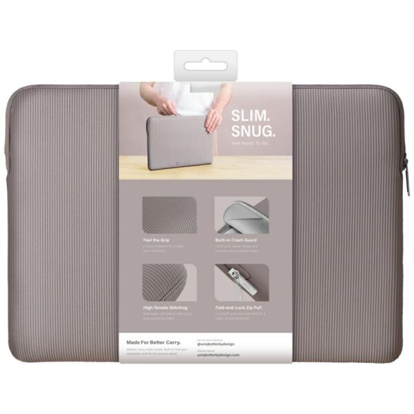 201438_8 Uniq Cyprus Ridge Edition Laptop Sleeve for 16" laptops, water-resistant neoprene - grayeng