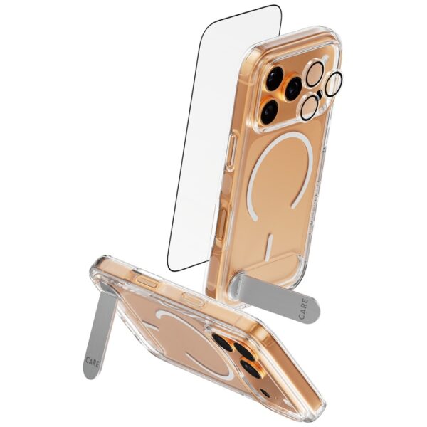 CARE by PanzerGlass Feature Kick 3in1 Case + Glass + Lens Protection Kit for iPhone 17 Proeng