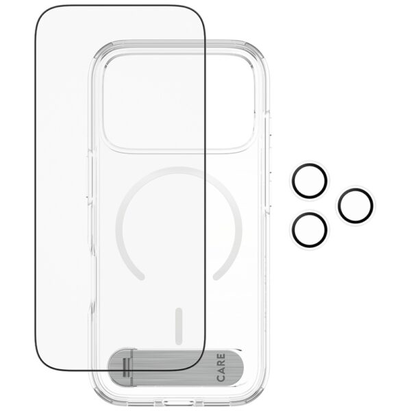 CARE by PanzerGlass Feature Kick 3in1 Case + Glass + Lens Protection Kit for iPhone 17 Proeng