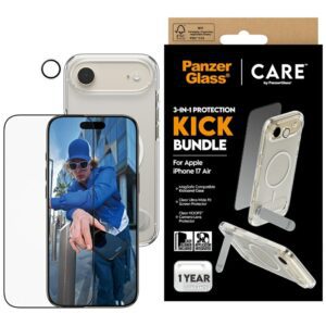 201447_1 CARE by PanzerGlass Feature Kick 3in1 Case + Glass + Lens for iPhone Aireng