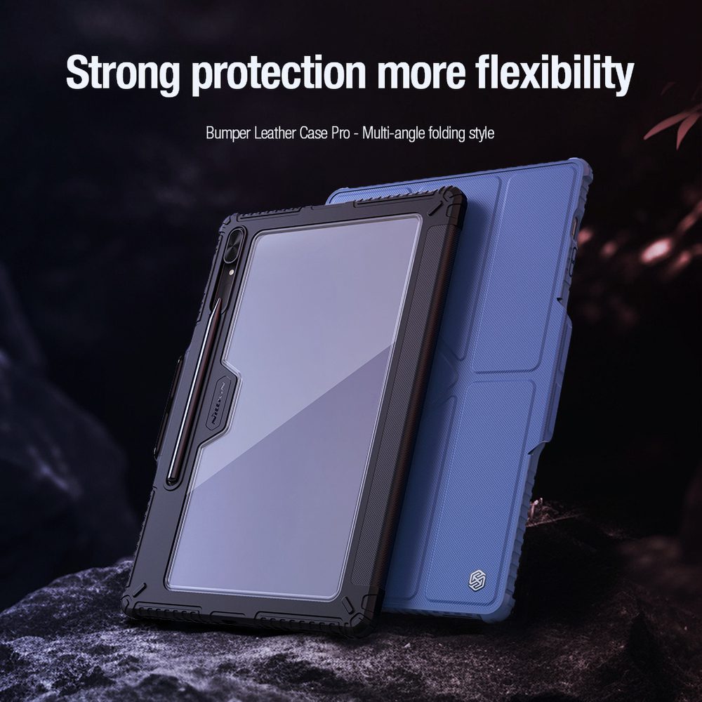 Nillkin Bumper Leather Case Pro case for Samsung Galaxy Tab S9+ - blackeng