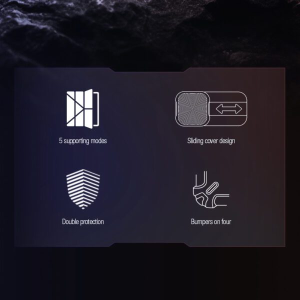 Nillkin Bumper Leather Case Pro case for Samsung Galaxy Tab S9+ - blackeng