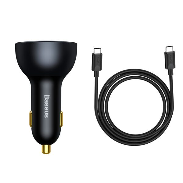 Baseus TZCCZM-0G USB-A / USB-C car charger 160W PPS / QC 5 / PD - grayeng