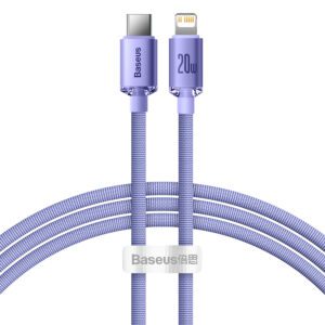 Baseus CAJY000205 Lightning - USB-C PD cable 20W 480Mb/s 1.2m - purpleeng