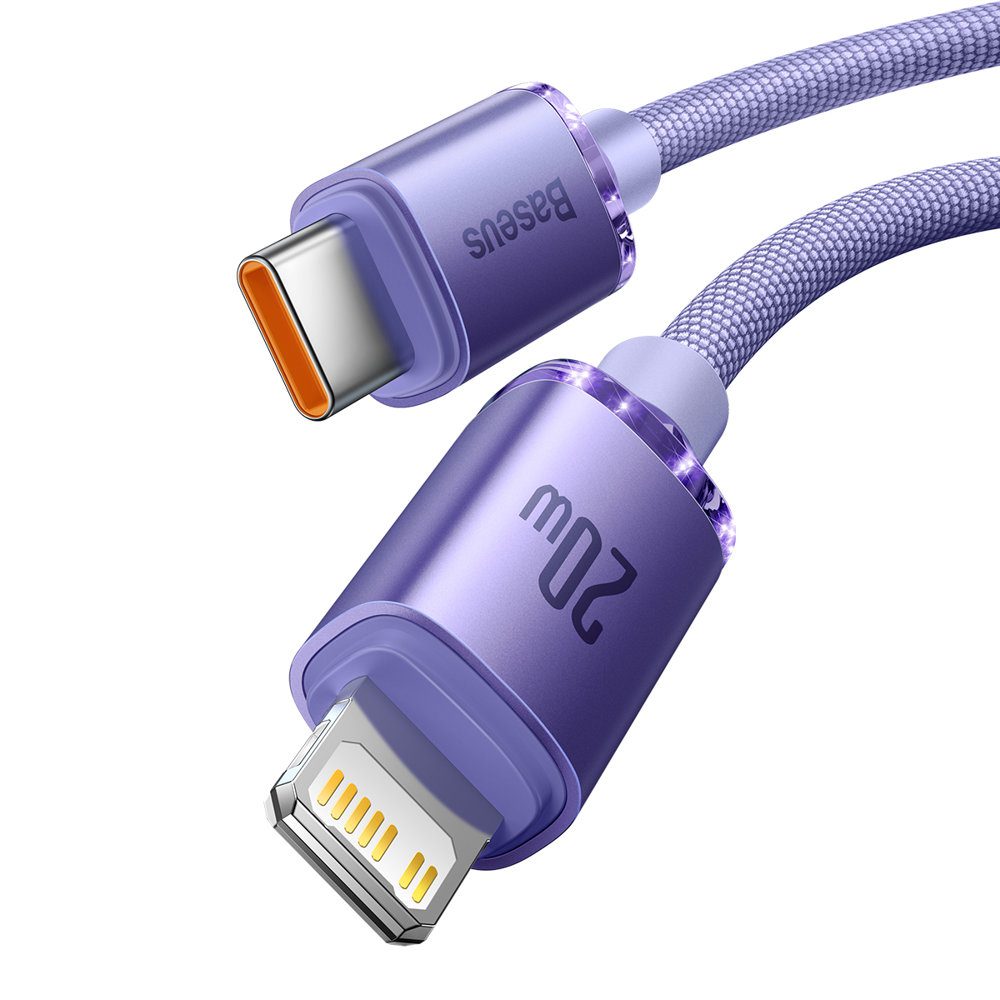 Baseus CAJY000205 Lightning - USB-C PD cable 20W 480Mb/s 1.2m - purpleeng