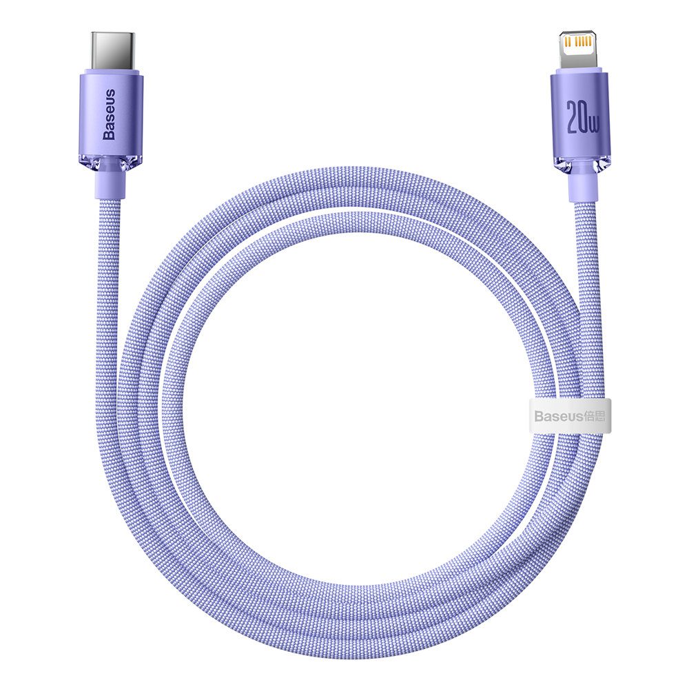 Baseus CAJY000205 Lightning - USB-C PD cable 20W 480Mb/s 1.2m - purpleeng