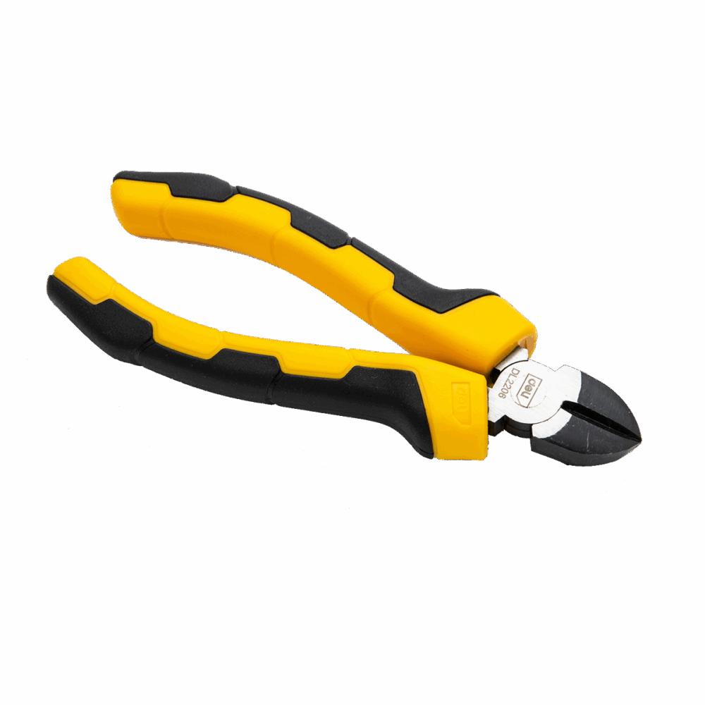 Szczypce tnące boczne Deli Tools EDL2206, 6" (żółte)