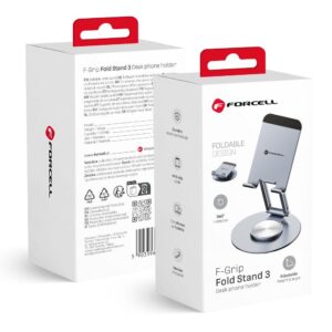 Desk holder for phone / tablet foldable Forcell F-Grip Fold Stand 3 360 gray