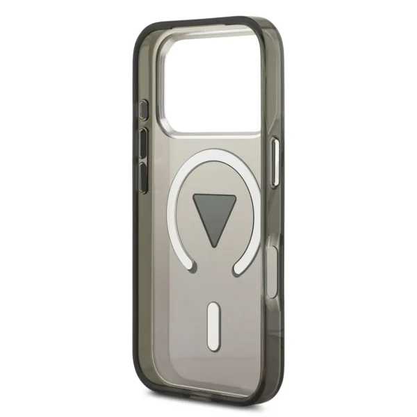 20dd895e29ae63fab9ca98ac46b77b13 GUESS case for IPHONE 17 Pro Max compatible with MagSafe GUHMP17XHGTMLCGK (IML Gradient W/ Triangle Logo) black