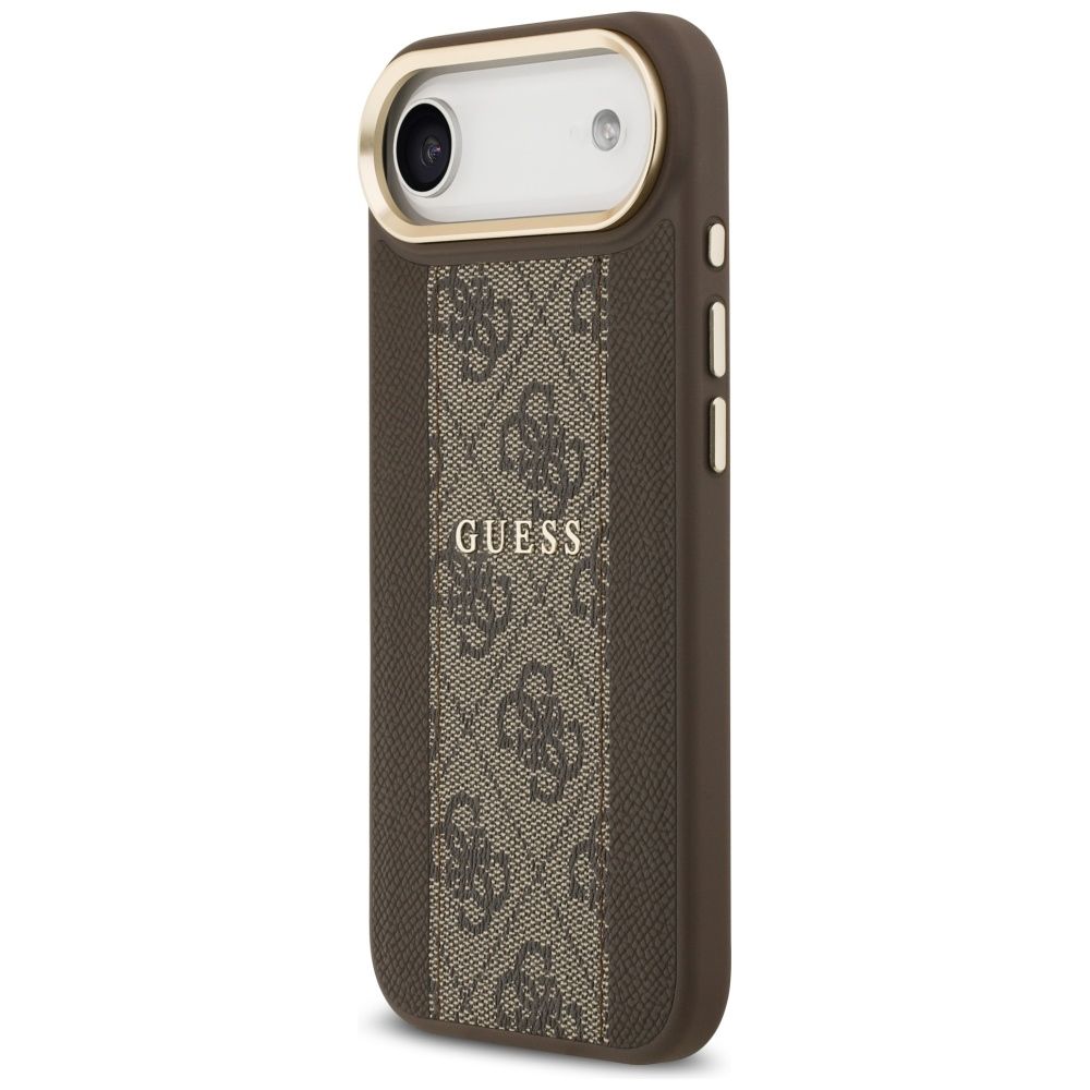 22bfd311795a21730cb286aa47b5b896 GUESS case for IPHONE 17 Air compatible with MagSafe GUHMP17MPG4SEMCW (PU W/ 4G Stripe) brown