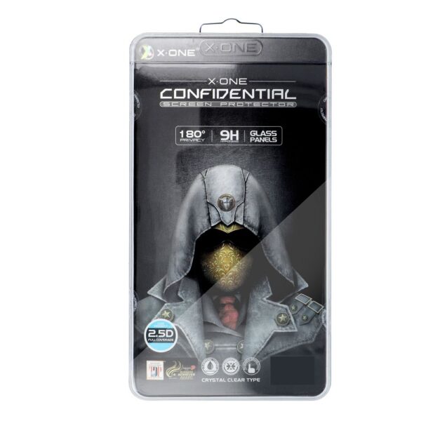 X-ONE Full Cover Extra Strong Privacy - for iPhone 17 Air (full glue) tempered glass 9H