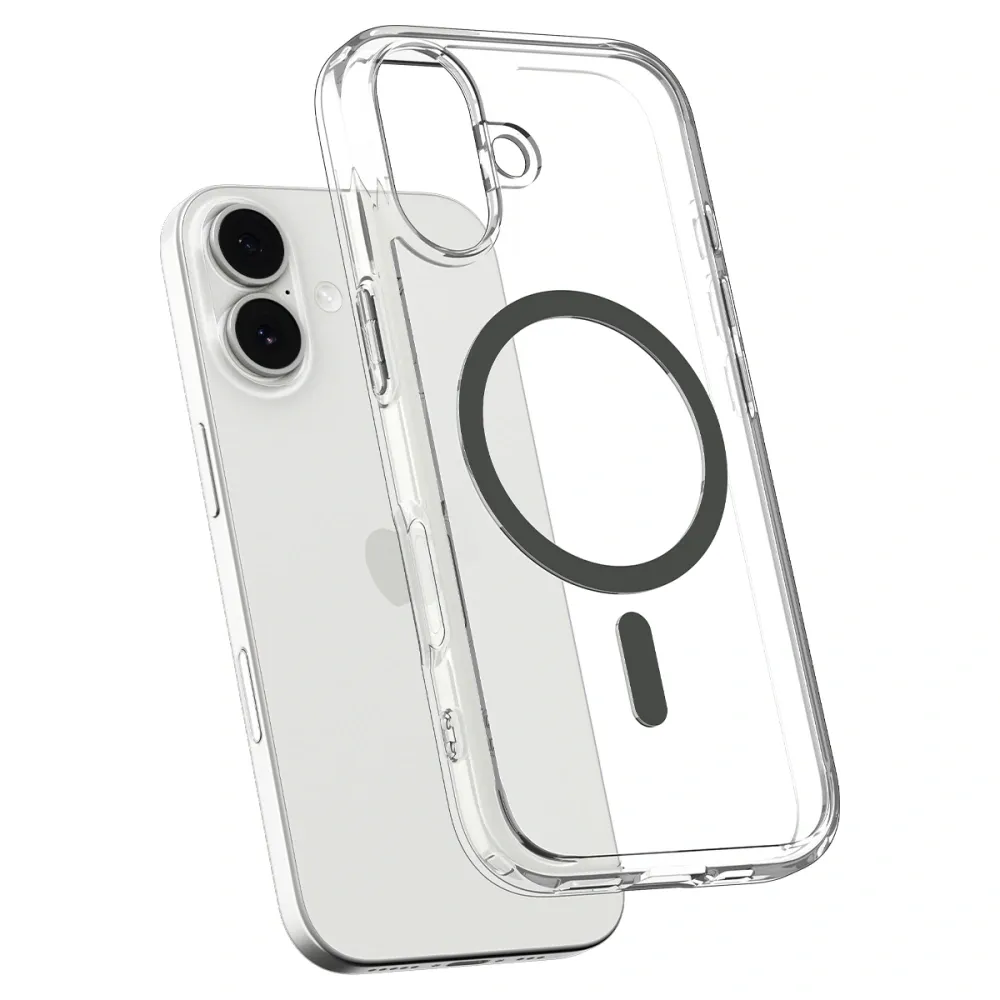 23e4026019d4bb2e42ae34d5e48ea803 SPIGEN case ULTRA HYBRID MAG compatible with MagSafe for IPHONE 17 clear graphite