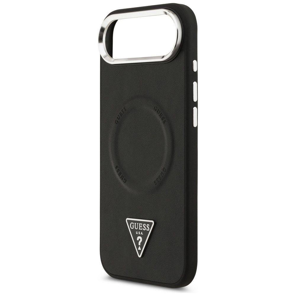 23e68e7ee4516681e071ff5f845a3cd4 GUESS case for IPHONE 17 Air compatible with MagSafe GUHMP17MPSDTSCMK (PU W/ Triangle Logo) black