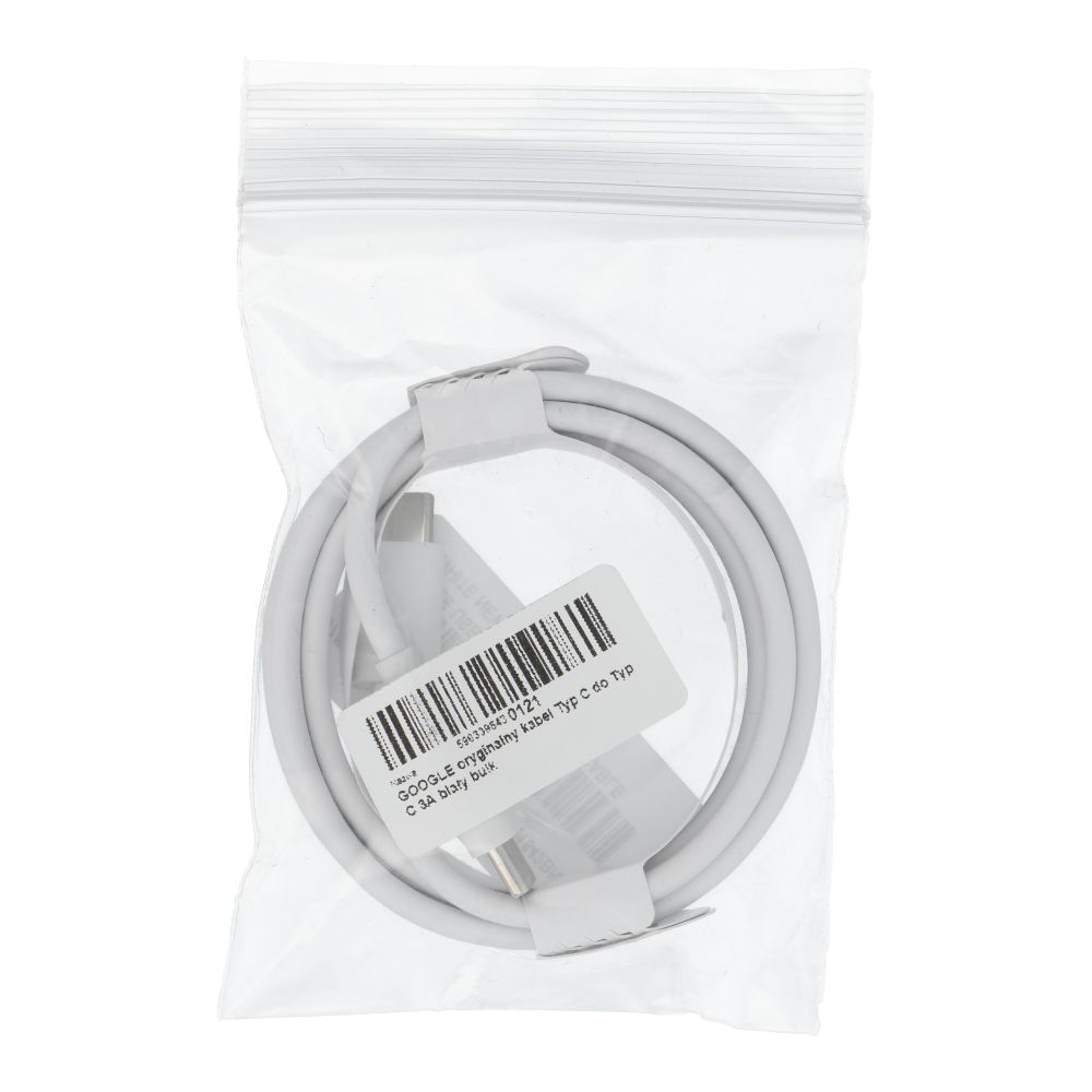 GOOGLE original cable Type C to Type C 3A 1 m white bulk
