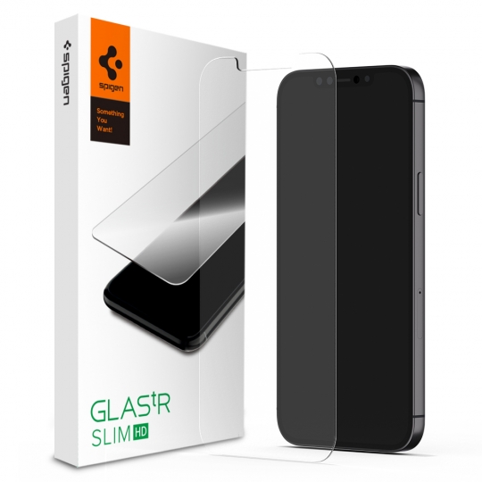 268748_oryg Spigen tempered glass Glas.TR Slim for iPhone 13 / 13 PRO / 14 / 16E 6,1" privacy