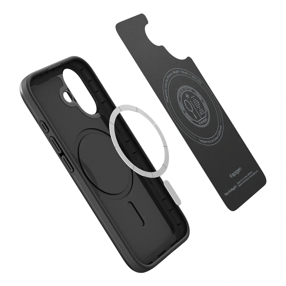 SPIGEN case THIN FIT MAG compatible with MagSafe for IPHONE 17 black