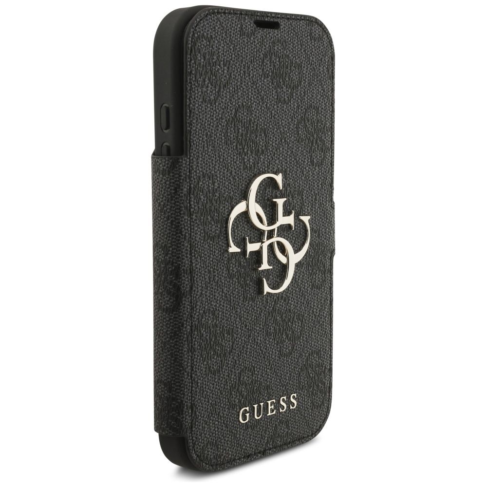 28849d110be5ac6f962ed6bb336ee83b GUESS book case for IPHONE 17 Pro GUBKP17L4GMGGR (PU 4G Metal Logo) black