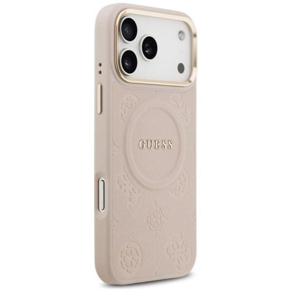 29e07371f0f9e614437d58e602810285 GUESS case for IPHONE 17 Pro Max compatible with MagSafe GUHMP17XPSAMSECP (PU W/ Peony Hot Stamp) pink