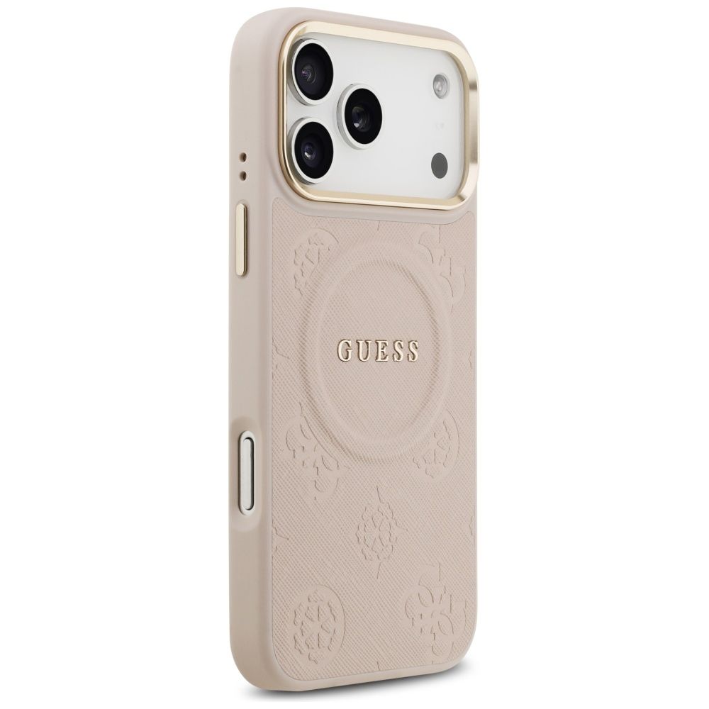 29e07371f0f9e614437d58e602810285 GUESS case for IPHONE 17 Pro Max compatible with MagSafe GUHMP17XPSAMSECP (PU W/ Peony Hot Stamp) pink