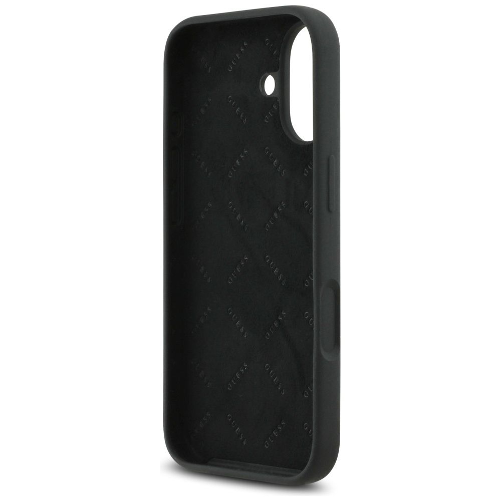 GUESS case for IPHONE 17 GUHCP17SSC4GSMK (Silicone W/ Big 4G Script) black