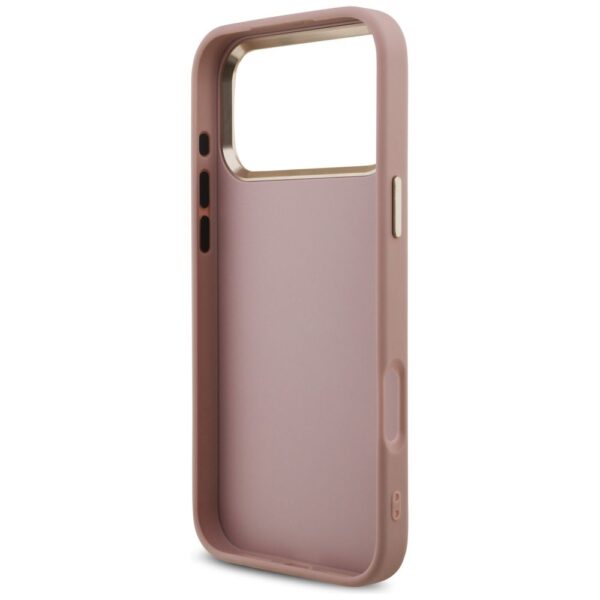 GUESS case for IPHONE 17 Pro Max GUHCP17XHG4SGCP (Fixed Glitter Big 4G Metal Frame) pink