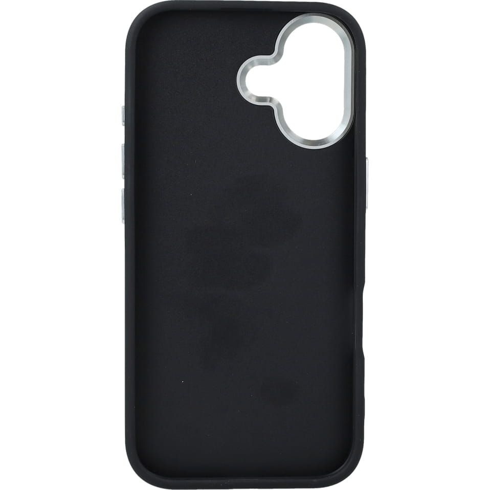 2d82a09522a89766852bd7edc1e2f8ef GUESS case for IPHONE 17 GUHCP17SP4G4SMCK (4G PU Leather Case with Big 4G and Classic Logo and Silver Metal Camera Frame) black
