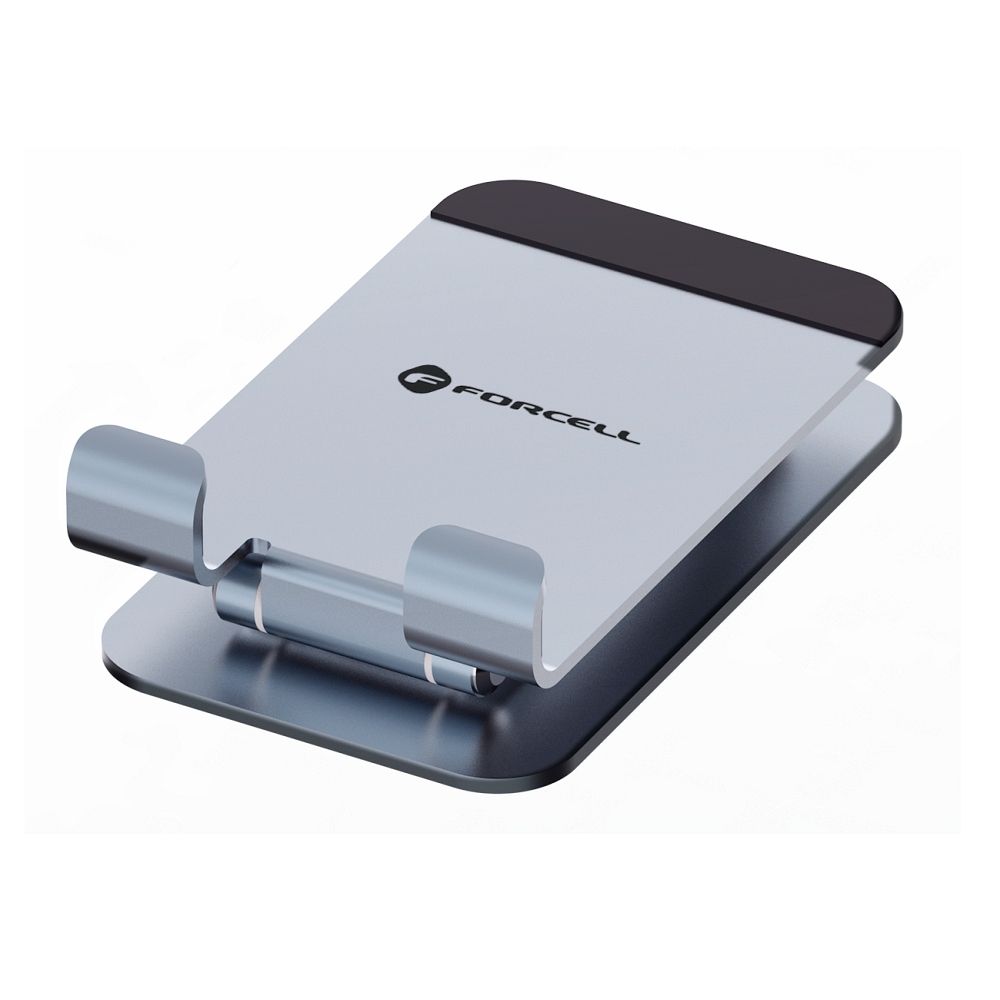 2f0a994d0082cd1005a6e28af78cc33d Desk holder for phone / tablet foldable Forcell F-Grip Fold Stand 1 gray