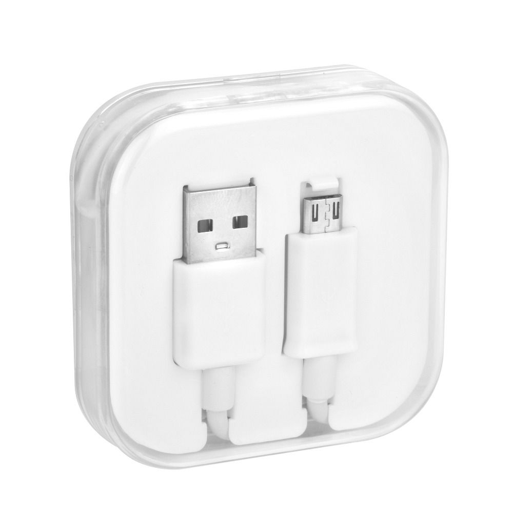 2fe78552ff28bb958308d4c68d4406e5 Cable USB A to Micro USB 1A BOX 1 m white