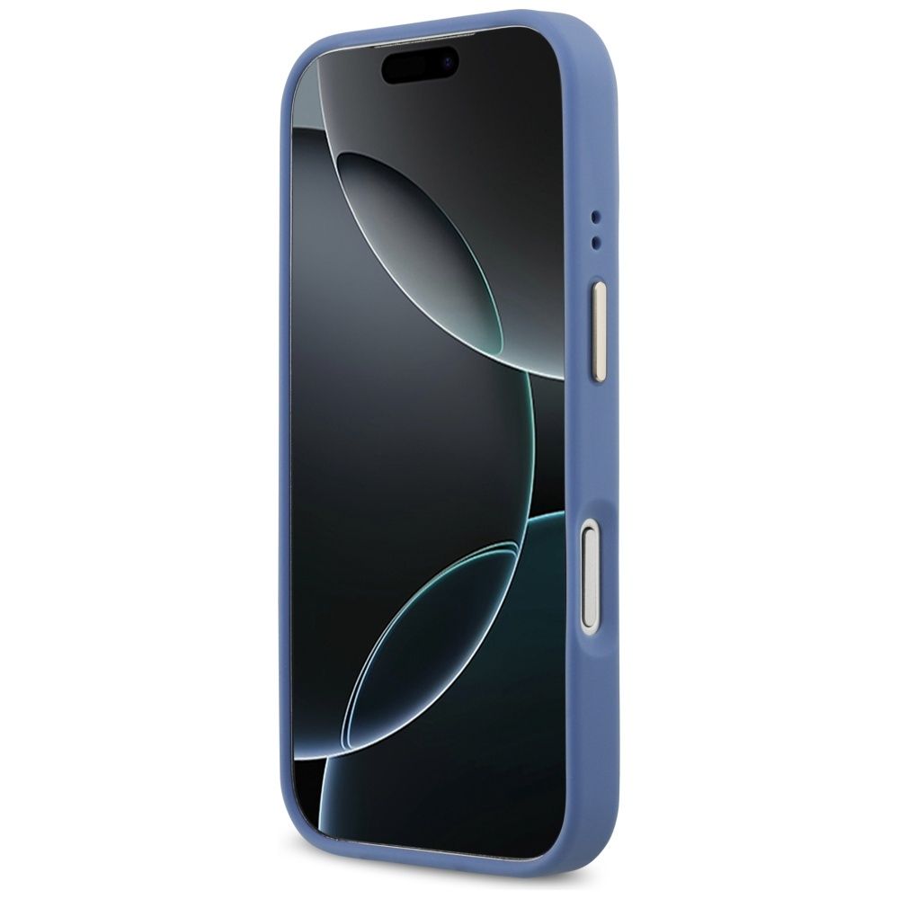 3088811b1ff817b580add2a57cdd665f GUESS case for IPHONE 17 Pro compatible with MagSafe GUHMP17LPG4SEMCB (PU W/ 4G Stripe) blue
