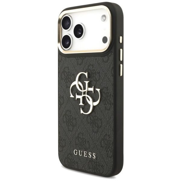 GUESS case for IPHONE 17 Pro Max GUHCP17XP4G4BCSK (PU W/ Big 4G Classic & Big Strap Metal Buttons) black