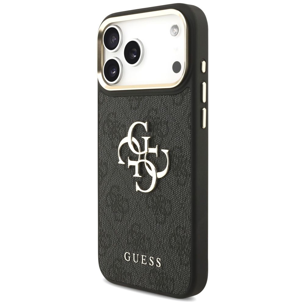 GUESS case for IPHONE 17 Pro Max GUHCP17XP4G4BCSK (PU W/ Big 4G Classic & Big Strap Metal Buttons) black