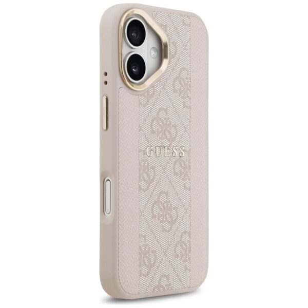 3142ec6d9bdc22909b4b35038152522d GUESS case for IPHONE 17 compatible with MagSafe GUHMP17SPG4SEMCP (PU W/ 4G PU Stripe) pink
