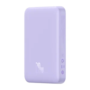 Powerbank magnetyczny Baseus Magnetic Mini 10000mAh, USB-C 20W MagSafe (fioletowy)