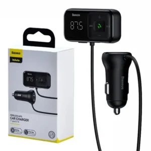 Transmiter samochodowy + ładowarka Baseus bluetooth MP3 S-16 (czarny)