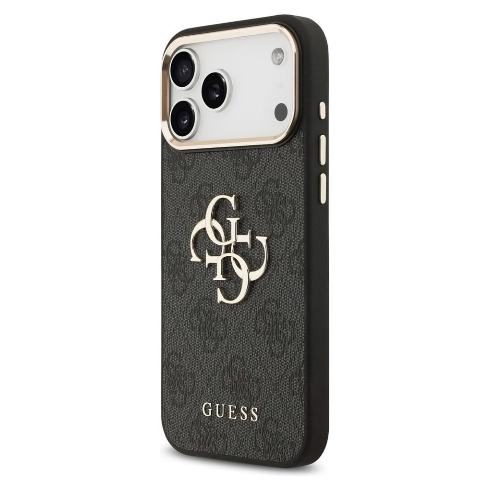 326576338db7567c2d7d7c95aff0ad2d GUESS case for IPHONE 17 Pro Max GUHCP17X4GMGCGR (PU W/ Big 4G Classic Logo) gold black